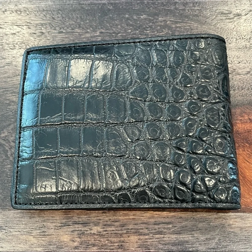 Authentic Crocodile Leather Wallet 1A